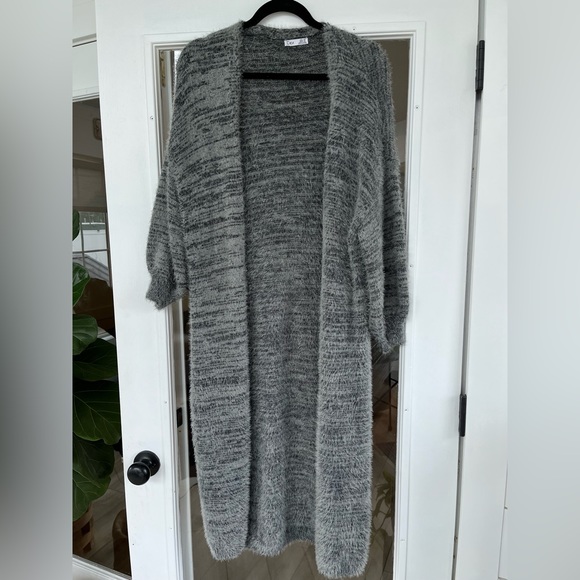 Dex gray duster cardigan - Picture 1 of 3